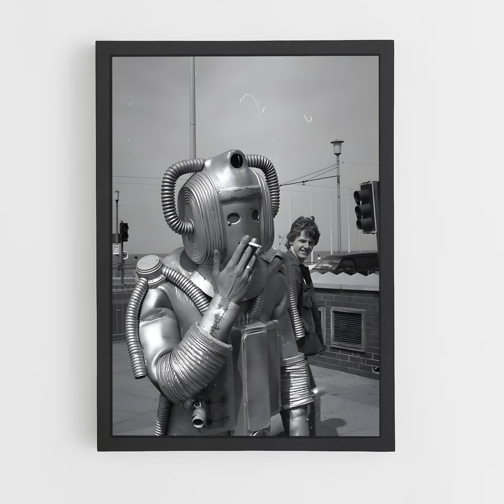 Poster Fumée Futuriste – affiche Espace rétro (vue 2)